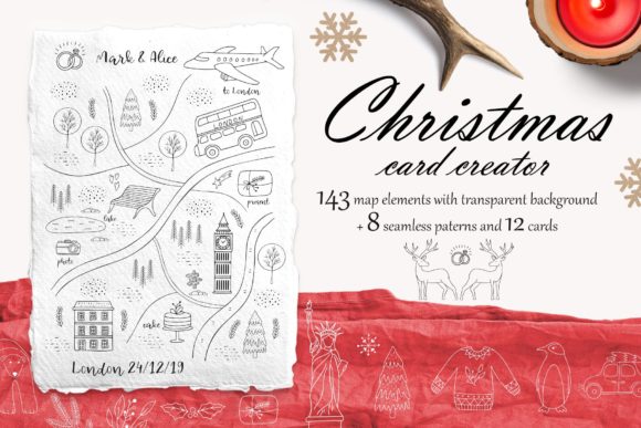 Christmas Card Creator Illustrations
