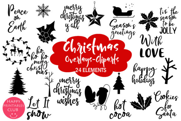 Christmas Overlays Illustrations