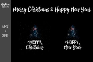 Christmas Tree Australian Flag Illustrations