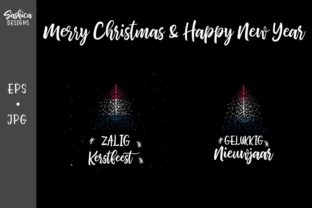 Christmas Tree with Dutch Flag Illustrations