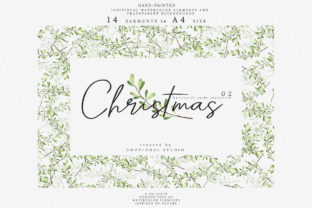 Christmas Watercolor Cards Collection 02