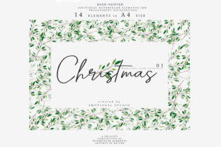 Christmas Watercolor Cards Illustrations