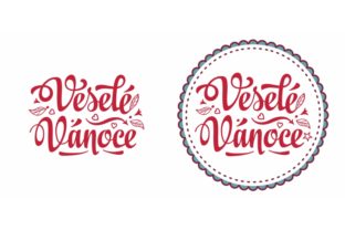 Czech Christmas Vesele Vanoce Illustrations