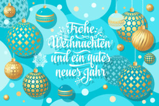 German Christmas. Frohe Weihnachten Illustrations
