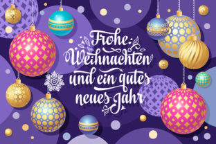 German Christmas. Frohe Weihnachten. Illustrations