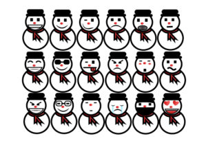 Merry Christmas Cute Emoticon Element