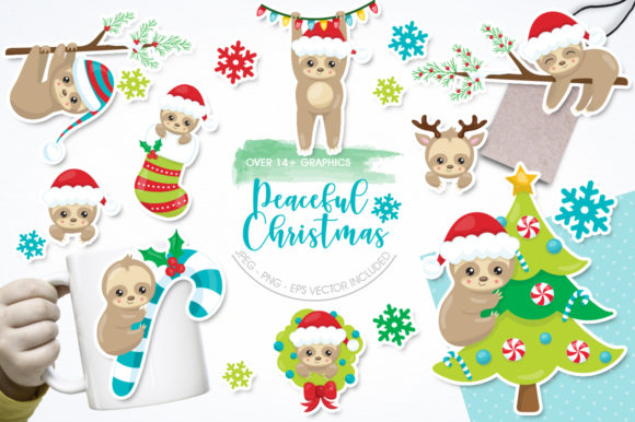 Peaceful Christmas Illustrations