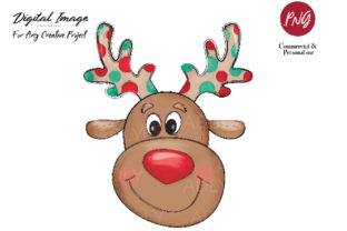 Reindeer Sublimation Christmas Clip Art
