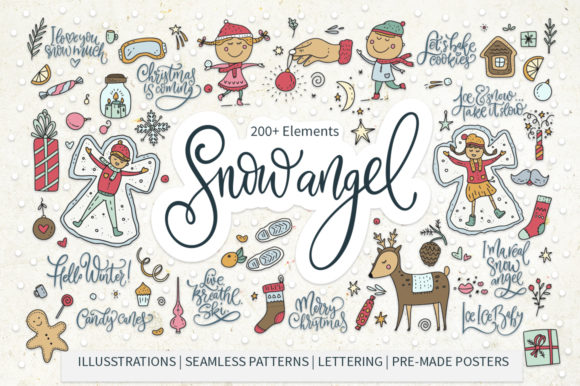 Snow Angel Big Christmas Pack Illustrations